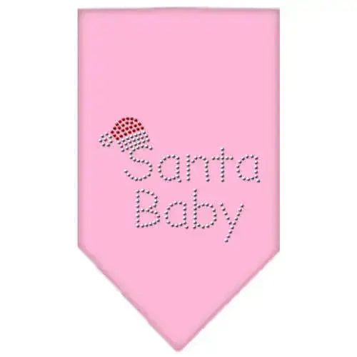 Santa-Baby-Rhinestone-Bandana-Light-Pink-Large-GreatEagleInc-318544487