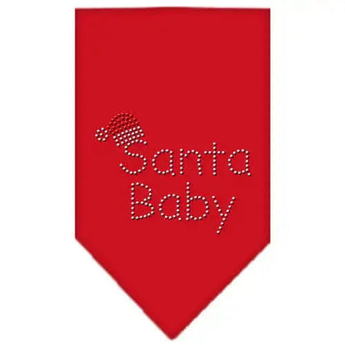 Santa-Baby-Rhinestone-Bandana-Red-Small-GreatEagleInc-319320839