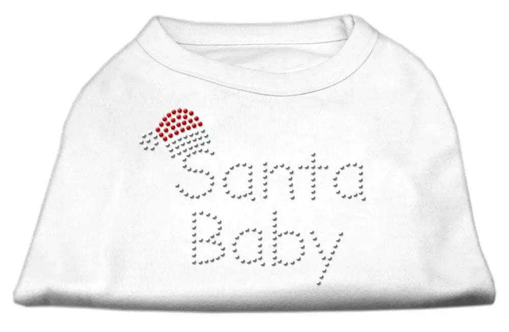 Santa-Baby-Rhinestone-Shirts-White-S-GreatEagleInc-319865154
