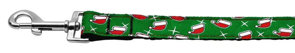Santa-Hat-Nylon-Dog-Leash-5-8-Inch-Wide-6ft-Long-GreatEagleInc-318600083
