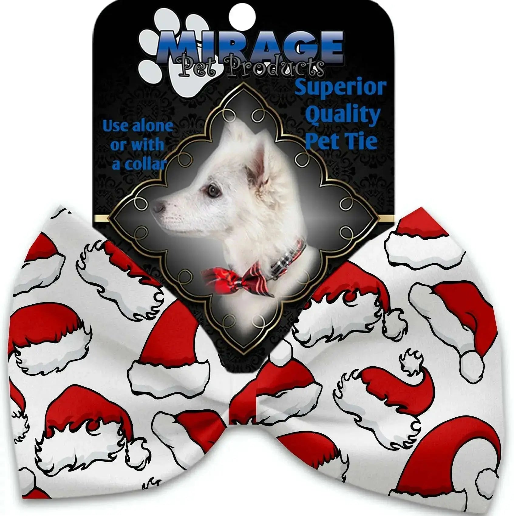 Santa-Hats-Pet-Bow-Tie-Collar-Accessory-With-Velcro-GreatEagleInc-320196316