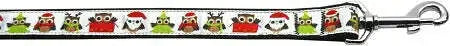 Santa-Owls-Nylon-Dog-Leash-5-8-Inch-Wide-6ft-Long-GreatEagleInc-318486262