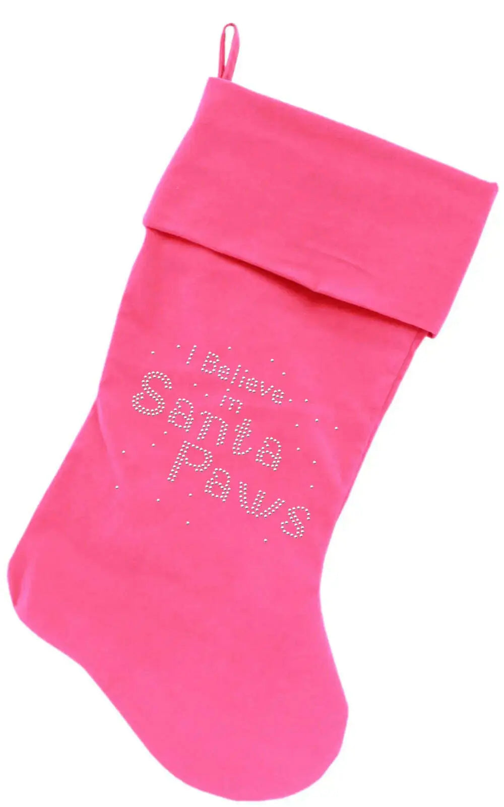 Santa-Paws-Rhinestone-18-Inch-Velvet-Christmas-Stocking-Pink-GreatEagleInc-319869023