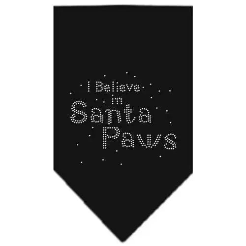 Santa-Paws-Rhinestone-Bandana-Black-Large-GreatEagleInc-319000868