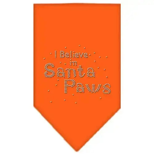Santa-Paws-Rhinestone-Bandana-Orange-Small-GreatEagleInc-319320480