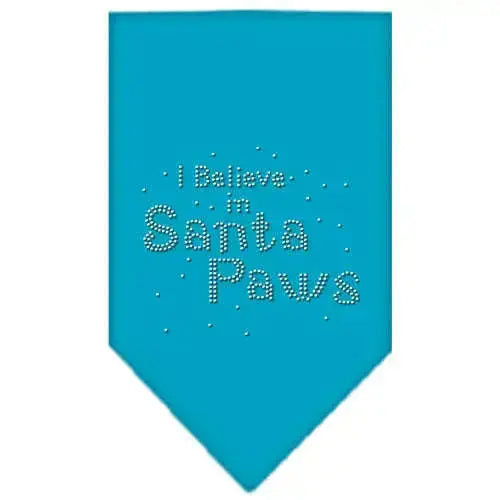Santa-Paws-Rhinestone-Bandana-Turquoise-Small-GreatEagleInc-319320240