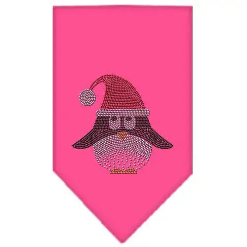 Santa-Penguin-Rhinestone-Bandana-Bright-Pink-Large-GreatEagleInc-333683431