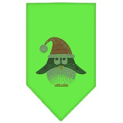Santa-Penguin-Rhinestone-Bandana-Lime-Green-Small-GreatEagleInc-333682582