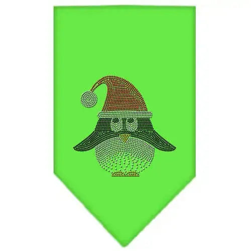 Santa-Penguin-Rhinestone-Bandana-Lime-Green-Small-GreatEagleInc-333682582