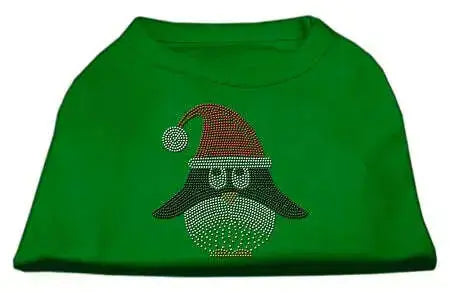 Santa-Penguin-Rhinestone-Dog-Shirt-Green-Xxl-GreatEagleInc-318804182
