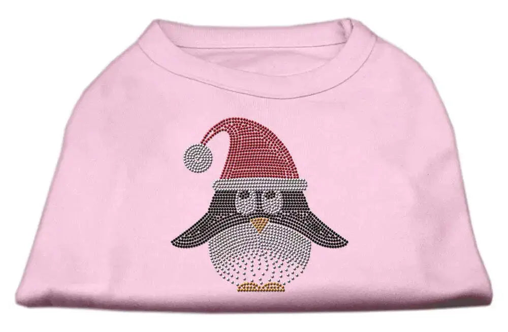 Santa-Penguin-Rhinestone-Dog-Shirt-Light-Pink-Xl-GreatEagleInc-318720169