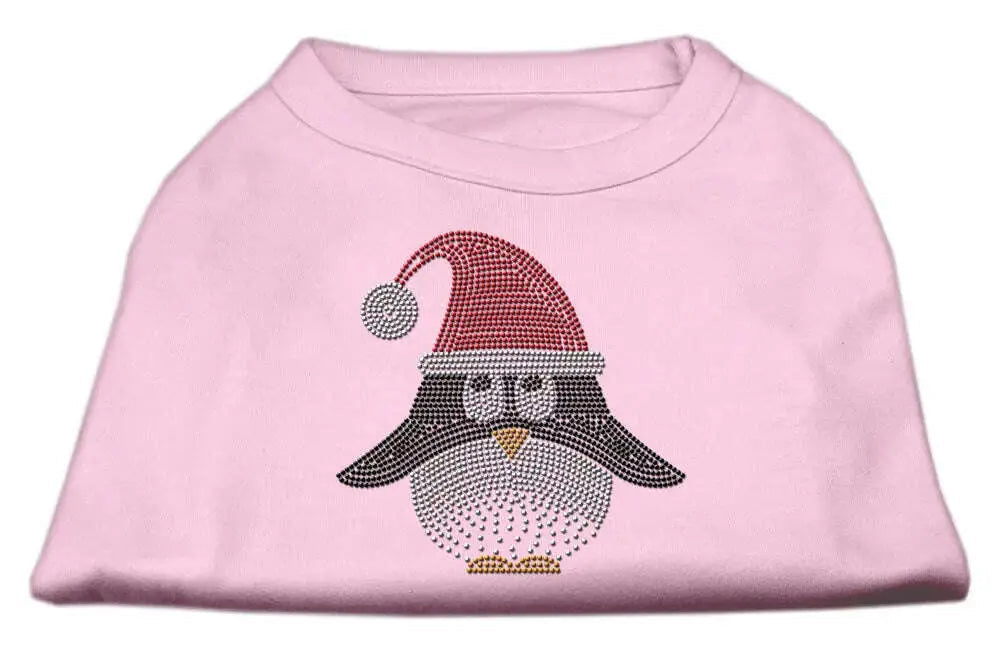 Santa-Penguin-Rhinestone-Dog-Shirt-Light-Pink-Xxl-GreatEagleInc-333760869