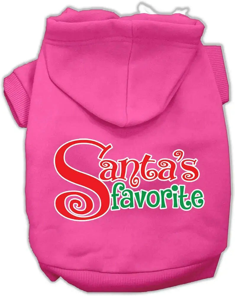 Santa_s-Favorite-Screen-Print-Pet-Hoodie-Bright-Pink-Xxl-GreatEagleInc-319443433