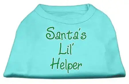 Santa_s-Lil_-Helper-Screen-Print-Shirt-Aqua-Xxxl-GreatEagleInc-318859537