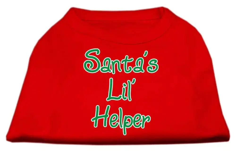 Santa_s-Lil_-Helper-Screen-Print-Shirt-Red-Lg-GreatEagleInc-318859015