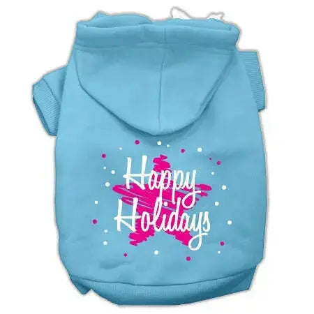Scribble-Happy-Holidays-Screenprint-Pet-Hoodies-Baby-Blue-Size-Xl-GreatEagleInc-333965189