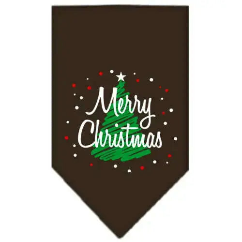 Scribble-Merry-Christmas-Screen-Print-Bandana-Cocoa-Large-GreatEagleInc-319818694