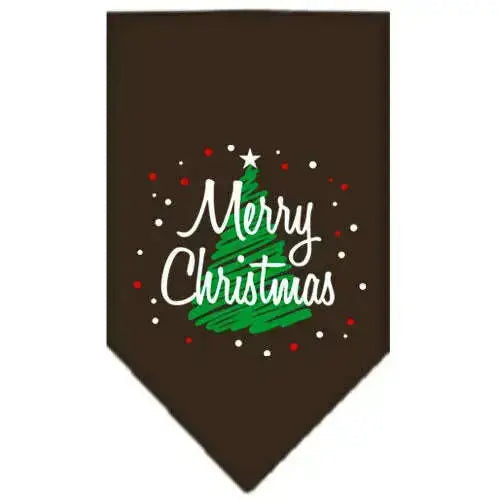 Scribble-Merry-Christmas-Screen-Print-Bandana-Cocoa-Large-GreatEagleInc-319818694