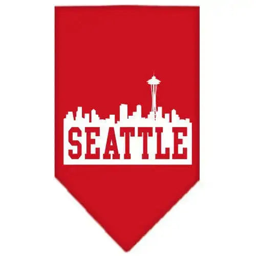 Seattle-Skyline-Screen-Print-Bandana-Red-Small-GreatEagleInc-319134882