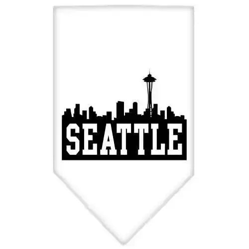 Seattle-Skyline-Screen-Print-Bandana-White-Large-GreatEagleInc-319135759