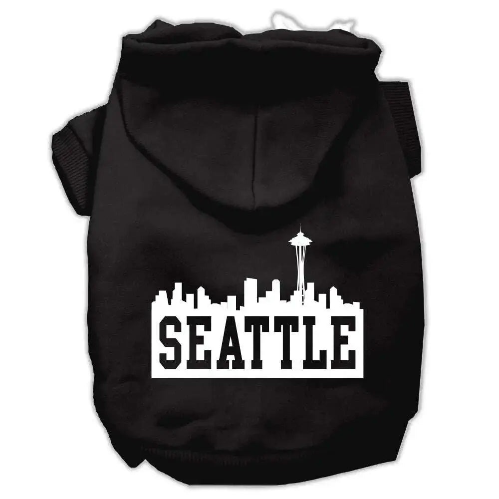 Seattle-Skyline-Screen-Print-Pet-Hoodies-Black-Size-Xxl-GreatEagleInc-319751588