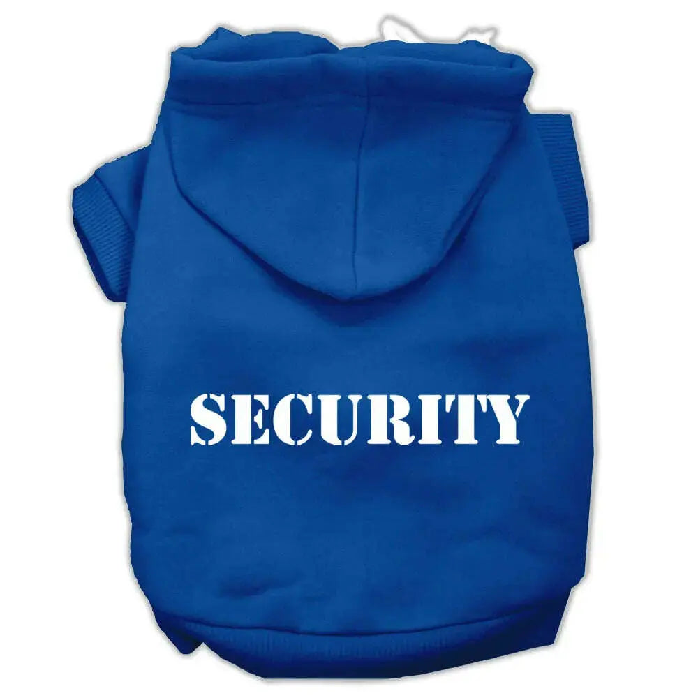 Security-Screen-Print-Pet-Hoodies-Blue-Size-Med-GreatEagleInc-319719565