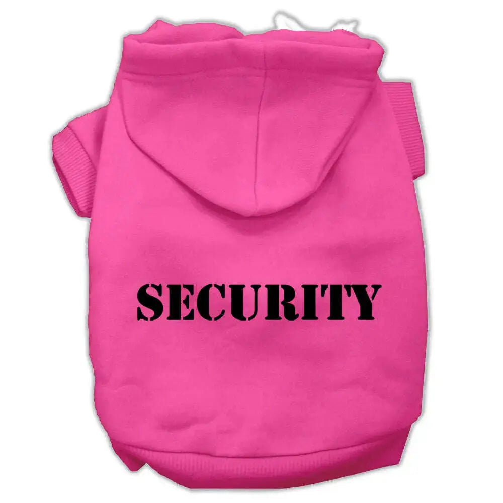Security-Screen-Print-Pet-Hoodies-Bright-Pink-Size-W-Black-Size-Text-Xxxl-GreatEagleInc-319961933