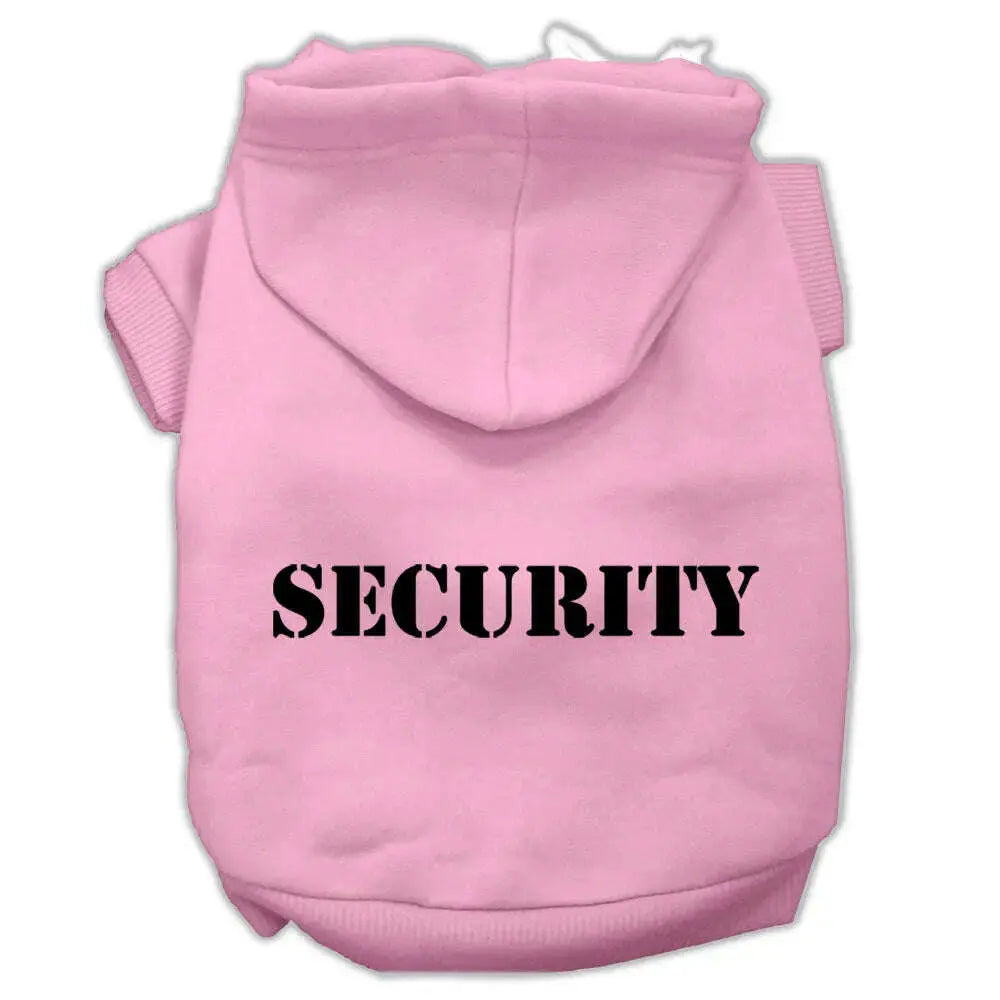 Security-Screen-Print-Pet-Hoodies-Light-Pink-Size-W-Black-Size-Text-Xl-GreatEagleInc-319717063
