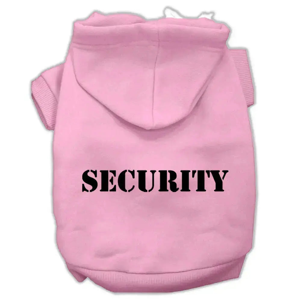 Security-Screen-Print-Pet-Hoodies-Light-Pink-Size-W-Black-Size-Text-Xxl-GreatEagleInc-319962553