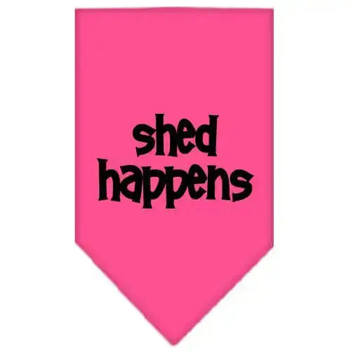 Shed-Happens-Screen-Print-Bandana-Bright-Pink-Small-GreatEagleInc-318951143
