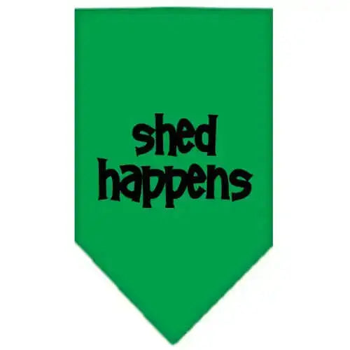 Shed-Happens-Screen-Print-Bandana-Emerald-Green-Small-GreatEagleInc-318951288