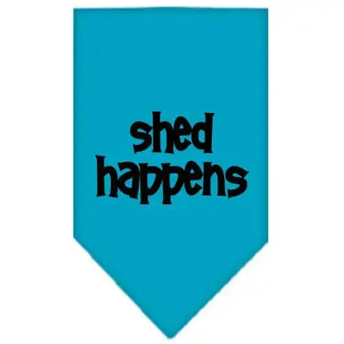 Shed-Happens-Screen-Print-Bandana-Turquoise-Small-GreatEagleInc-319147082
