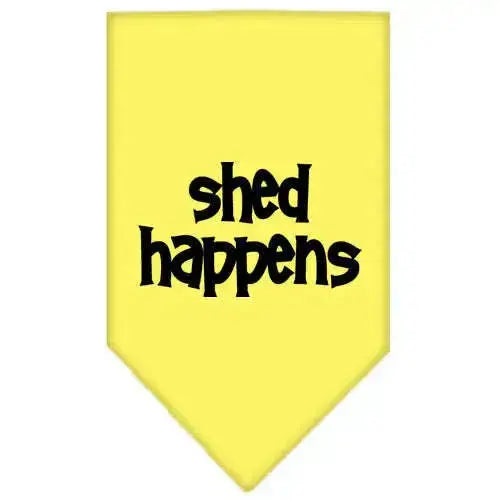 Shed-Happens-Screen-Print-Bandana-Yellow-Small-GreatEagleInc-319146849