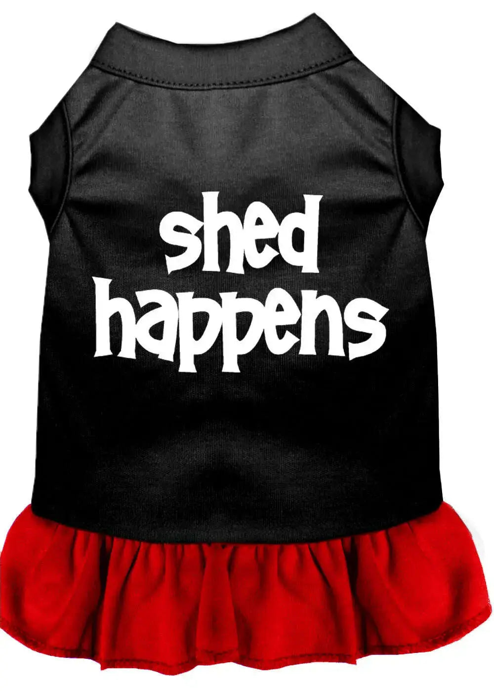 Shed-Happens-Screen-Print-Dress-Black-With-Red-Xxl-GreatEagleInc-319234036