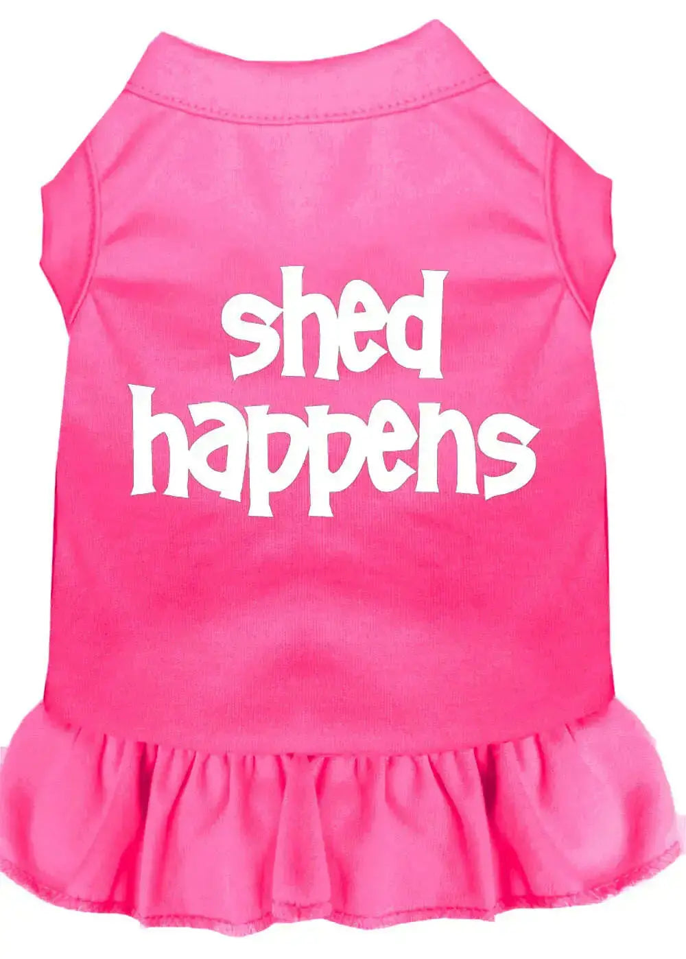 Shed-Happens-Screen-Print-Dress-Bright-Pink-Sm-GreatEagleInc-318747686