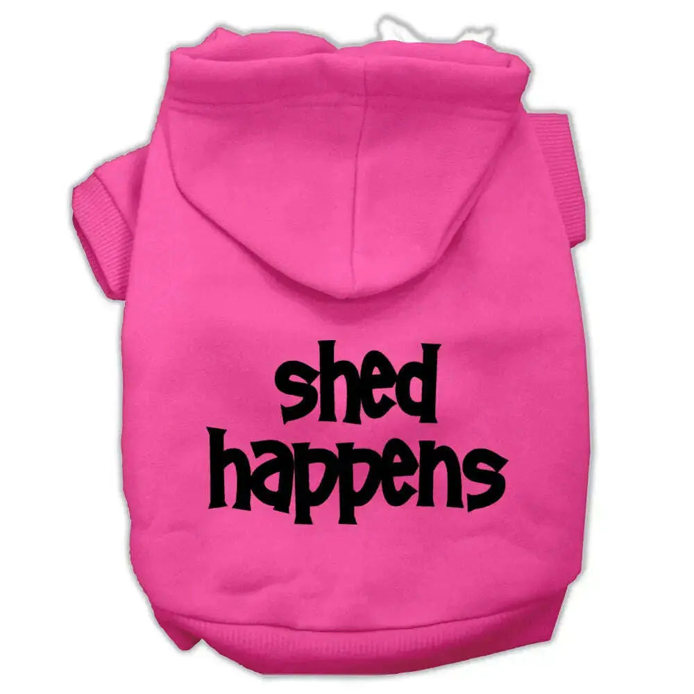 Shed-Happens-Screen-Print-Pet-Hoodies-Bright-Pink-Size-Xs-GreatEagleInc-319957239