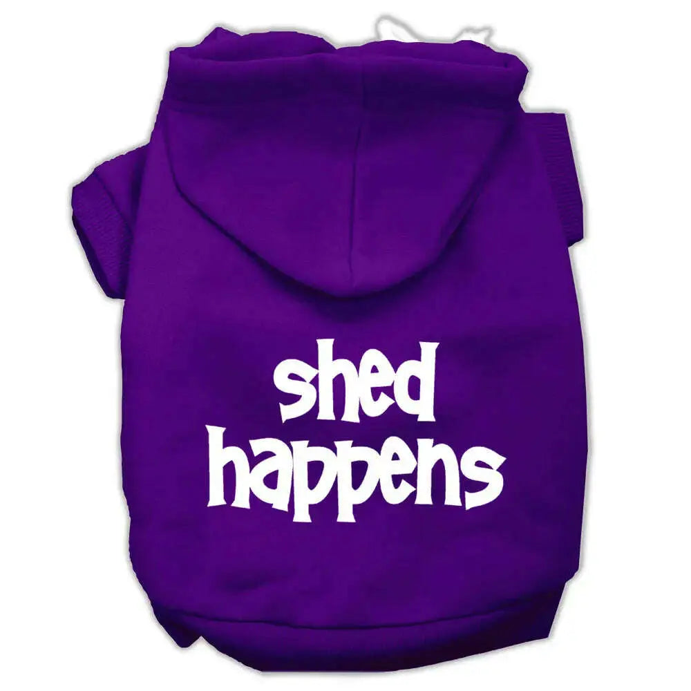 Shed-Happens-Screen-Print-Pet-Hoodies-Purple-Size-Med-GreatEagleInc-319959619