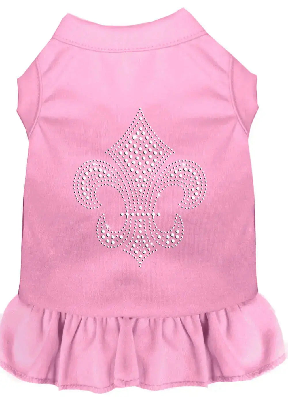 Silver-Fleur-De-Lis-Rhinestone-Dress-Light-Pink-Sm-GreatEagleInc-333609599