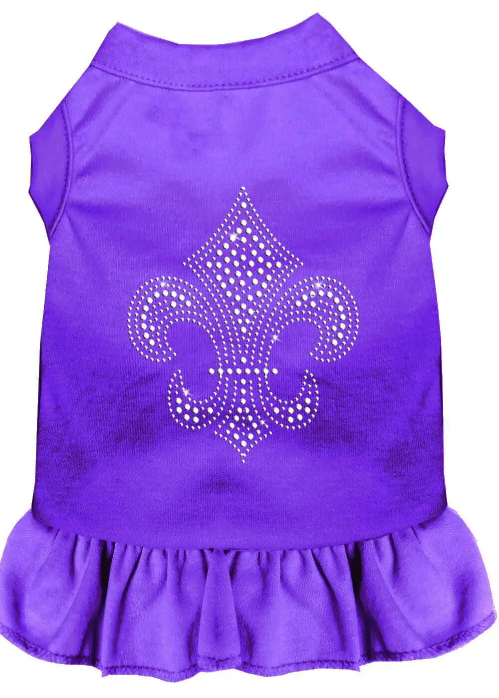 Silver-Fleur-De-Lis-Rhinestone-Dress-Purple-Xs-GreatEagleInc-320214446