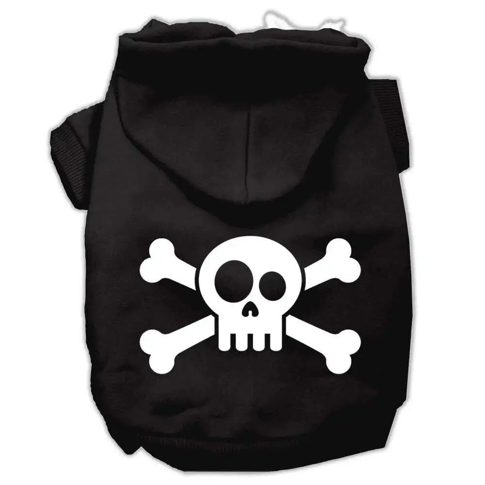 Skull-Crossbone-Screen-Print-Pet-Hoodies-Black-Size-Xxl-GreatEagleInc-319903275