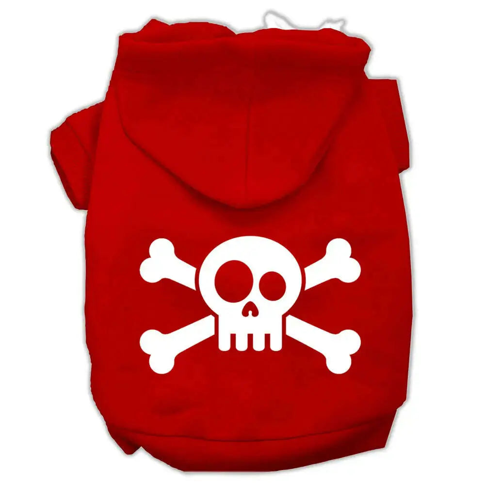 Skull-Crossbone-Screen-Print-Pet-Hoodies-Red-Size-Xxl-GreatEagleInc-319902625