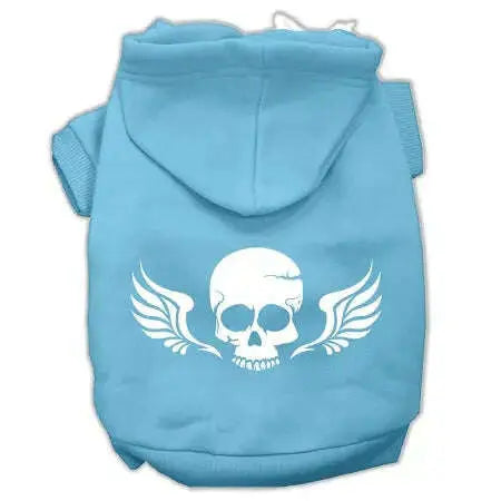 Skull-Wings-Screen-Print-Pet-Hoodies-Baby-Blue-Size-Xl-GreatEagleInc-319899373