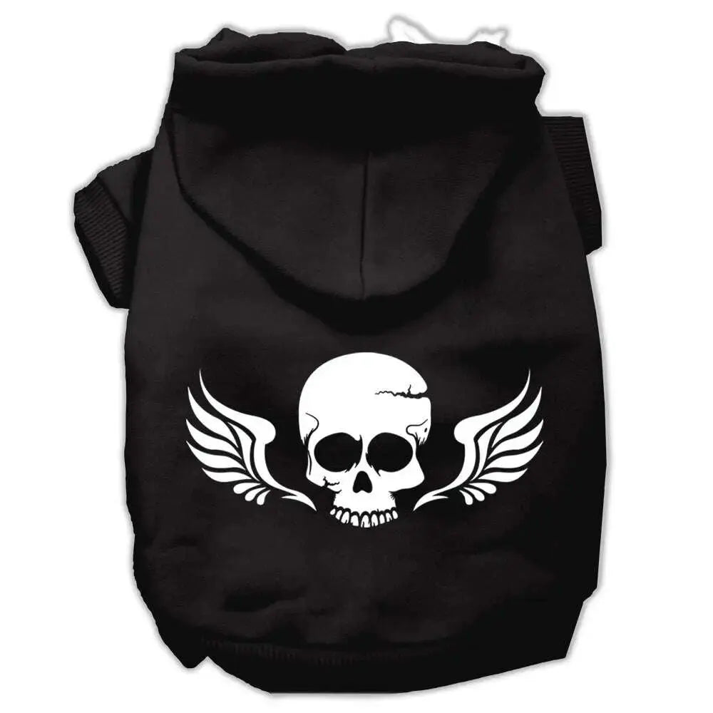 Skull-Wings-Screen-Print-Pet-Hoodies-Black-Size-Xxl-GreatEagleInc-319897638