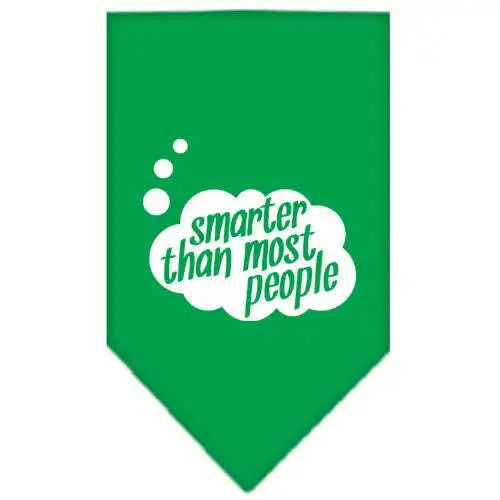 Smarter-Then-Most-People-Screen-Print-Bandana-Emerald-Green-Large-GreatEagleInc-318951841