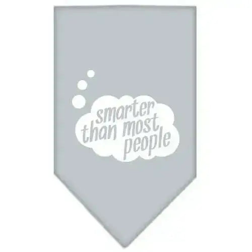 Smarter-Then-Most-People-Screen-Print-Bandana-Grey-Large-GreatEagleInc-318951967