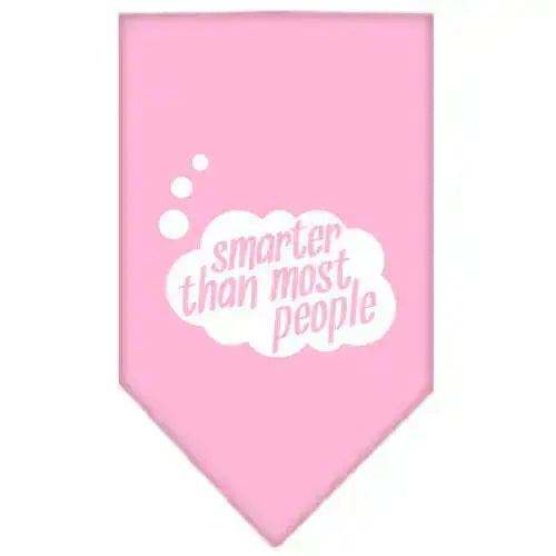 Smarter-Then-Most-People-Screen-Print-Bandana-Light-Pink-Large-GreatEagleInc-318952147