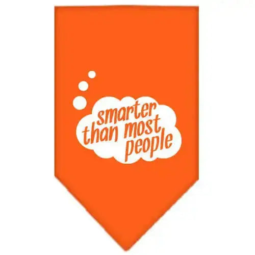Smarter-Then-Most-People-Screen-Print-Bandana-Orange-Small-GreatEagleInc-318953157