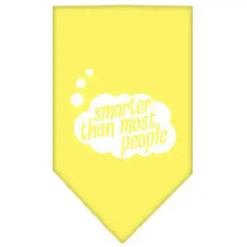 Smarter-Then-Most-People-Screen-Print-Bandana-Yellow-Small-GreatEagleInc-318953548
