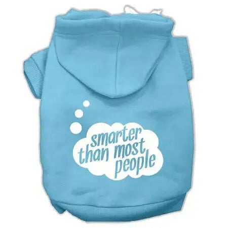 Smarter-Then-Most-People-Screen-Printed-Dog-Pet-Hoodies-Baby-Blue-Size-Xxl-GreatEagleInc-319712689