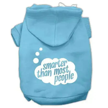 Smarter-Then-Most-People-Screen-Printed-Dog-Pet-Hoodies-Baby-Blue-Size-Xxl-GreatEagleInc-319712689